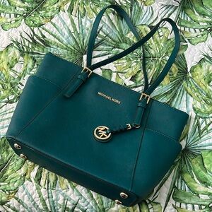Teal Michael Kors purse